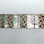MARIELLA MOSLER, 4 Spiegel aus der Serie „VIOLLET III“, Kristallspiegel, Blattgold 12 Karat, Lack, 2008