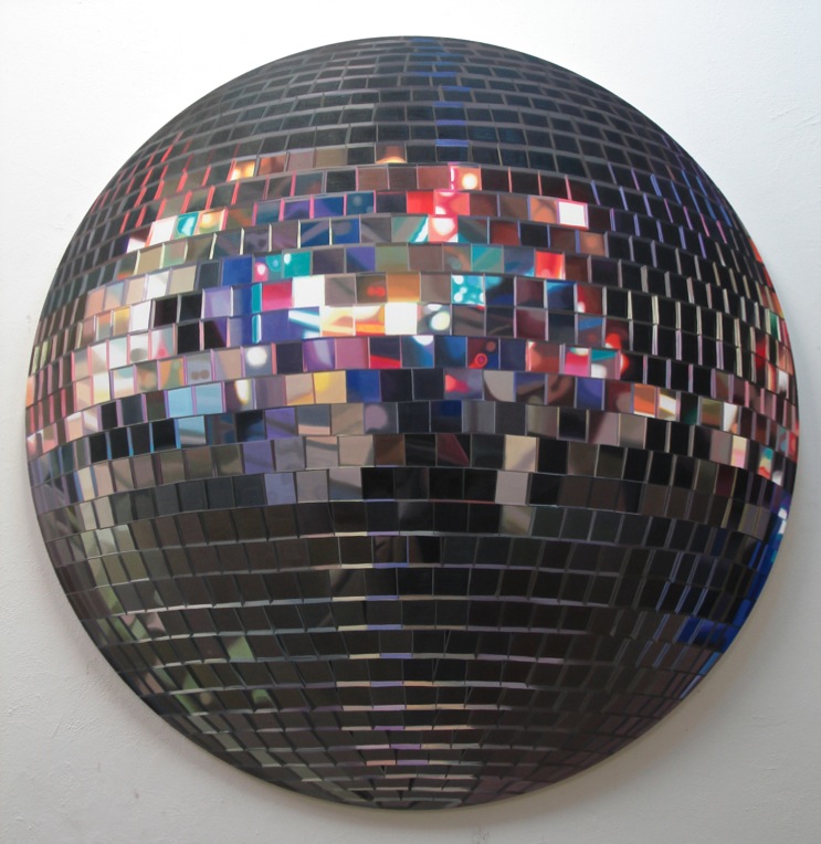 Disco in Grossefreiheit 02 · Oil on canvas · diameter170cm á 2009