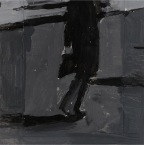 Dark Figure Walking, acrylic on canvas, 24x30cm, 2010   650€