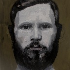 Bearded Man No.2, gouache on canvas, 24x30cm, 2012  650€