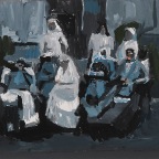 Liebermann Hospitalized, gouache on paper mounted on canvas, 30x40cm, 2010   850€