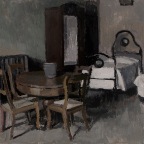 Bedroom of The Poet Giosue‘ Carducci, gouache on canvas, 30x40cm, 2012  850€