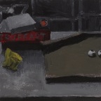 Stillife With Truffaut And Candys, gouache on canvas, 24x30cm, 2010  650€