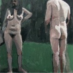 The Question Asked, gouache on canvas, 30x404cm, 2012 850€