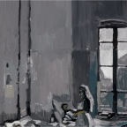 Morning Light At The Hospital, gouache on paper mounted on canvas, 30x40cm, 2010 850€