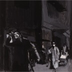 Dark Day in Milano, acrylic on paper mounted on canvas, 30x40cm, 2010   850€