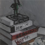 My Berlin Books, gouache on canvas, 24x30cm, 2010 650€