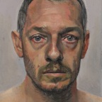 Self Portrait of the Artist As His Brother, gouache and Pencil on paper mounted on wood, 15x20cm, 2008 n.a.