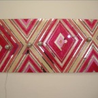 wet and wilde, Lippenstift auf Spiegel, Diodenlampe, 100x200cm, 2007