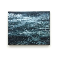 JOCHEN HEIN, Meeresoberfläche 6, Acryl auf Baumwolle, 24x30cm, 2012 