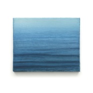 JOCHEN HEIN, Meeresoberfläche 7, Acryl auf Baumwolle, 24x30cm, 2012 