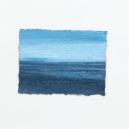 JOCHEN HEIN, Santorini Session 5, 13,5x18,5cm, Acryl auf Papier, 2012