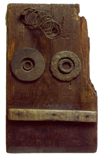 horst.2 1986 Holz-Metall-Relief 30,5 x 18 x 8,5