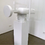 WELTMODELL, Gips und Holz,ca. 80x176x50 cm, 2009